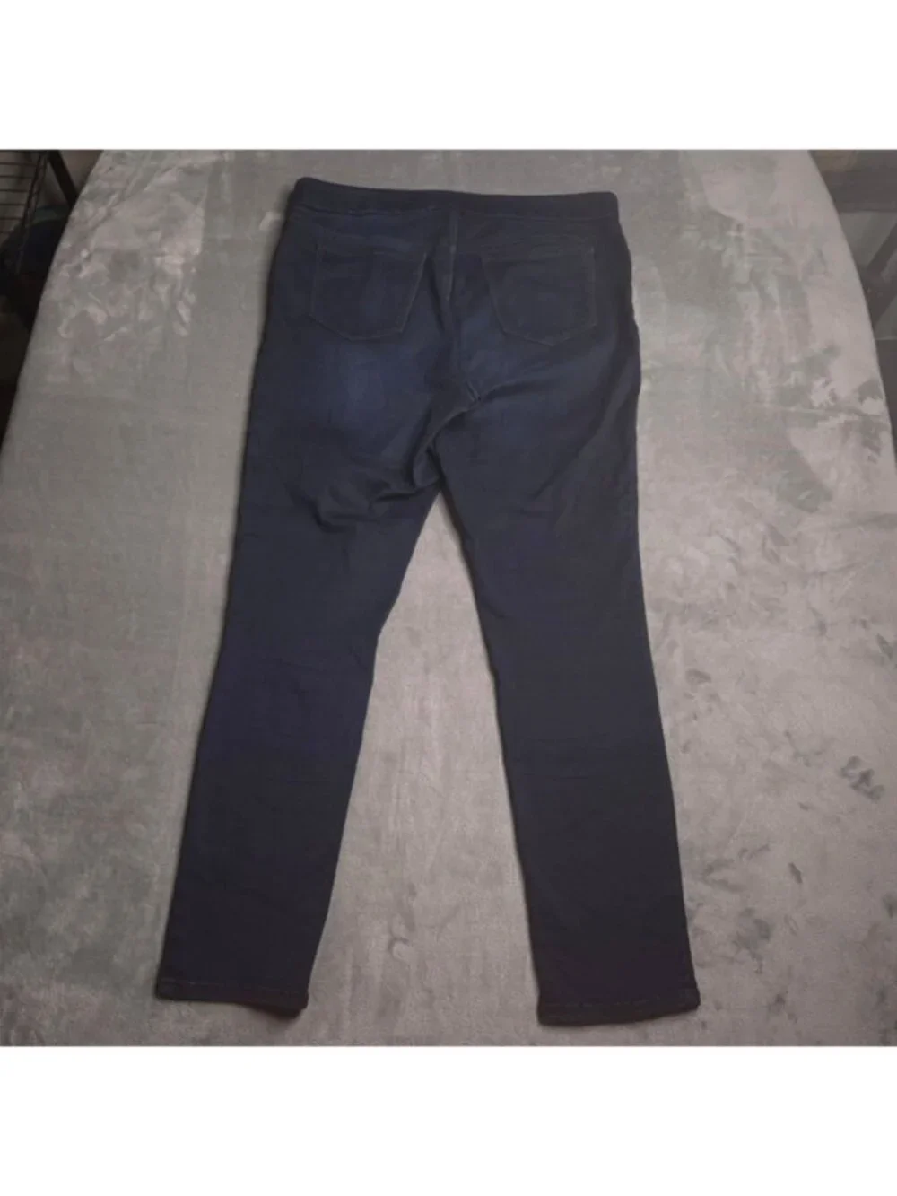 Gloria Vanderbilt Womens Slimming Effect Pull-On Skinny Jeans 12 Dark Wash